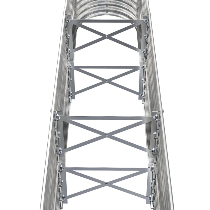 Strat înălțat grădină 152x40x68 cm oțel galvanizat WALTI