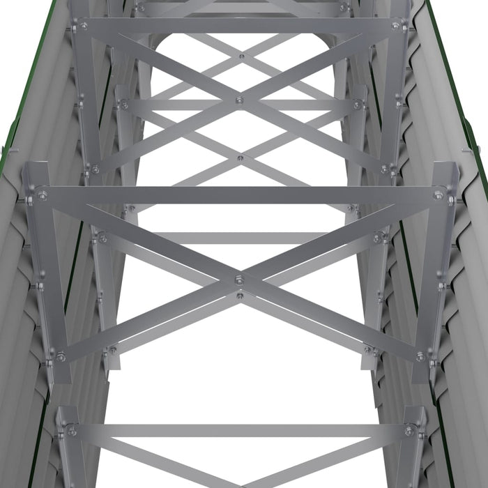 Strat înălțat grădină 224x40x68 cm oțel galvanizat WALTI