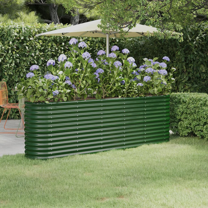 Strat înălțat grădină 224x40x68 cm oțel galvanizat WALTI
