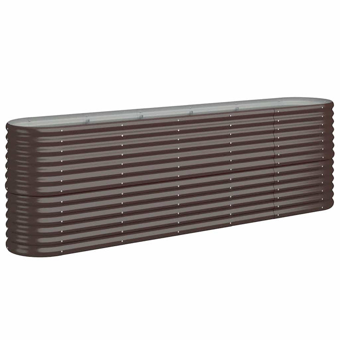 Strat înălțat grădină 224x40x68 cm oțel galvanizat WALTI