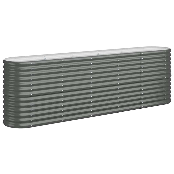 Strat înălțat grădină 224x40x68 cm oțel galvanizat WALTI
