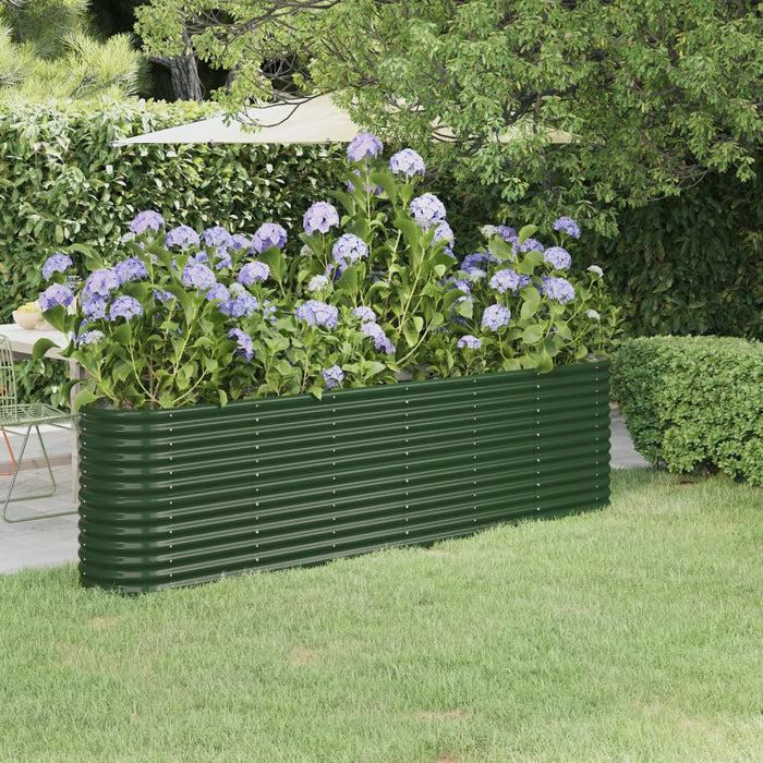 Strat înălțat grădină 260x40x68 cm oțel galvanizat WALTI