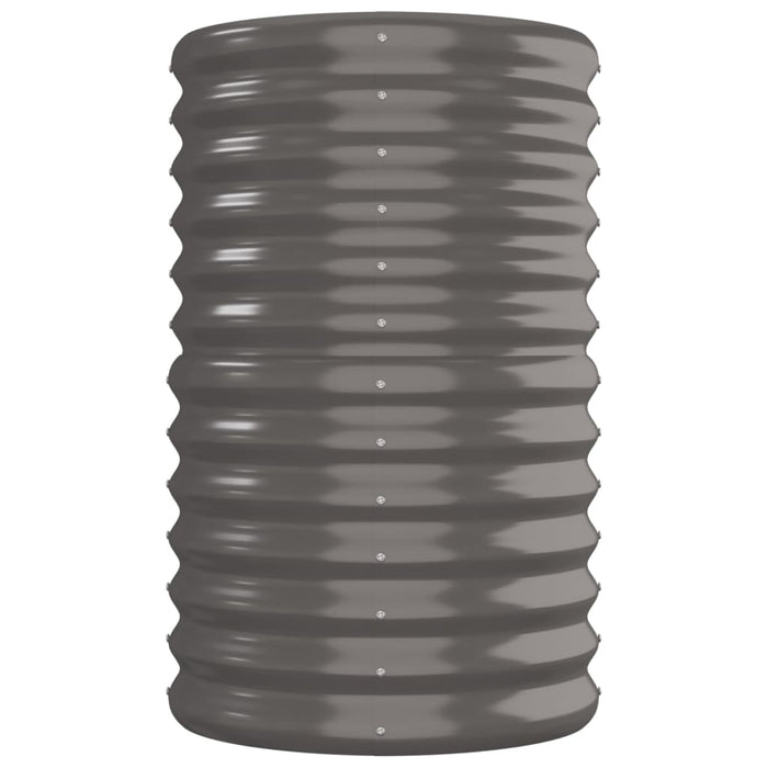 Strat înălțat grădină gri 260x40x68cm oțel galvanizat WALTI