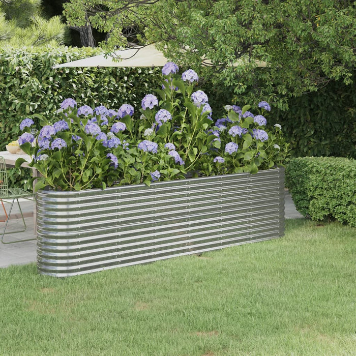 Strat înălțat grădină 260x40x68 cm oțel galvanizat WALTI