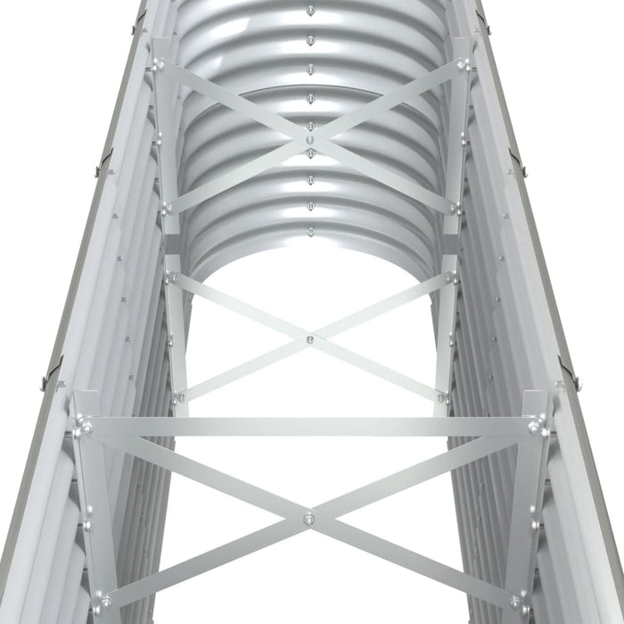 Strat înălțat grădină gri 332x40x68cm oțel galvanizat WALTI