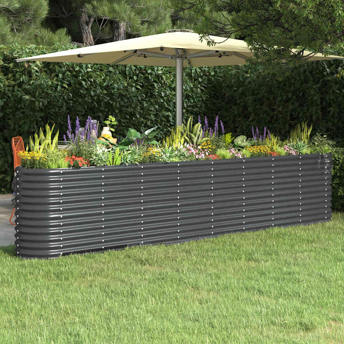 Strat înălțat grădină 332x40x68 cm oțel galvanizat WALTI
