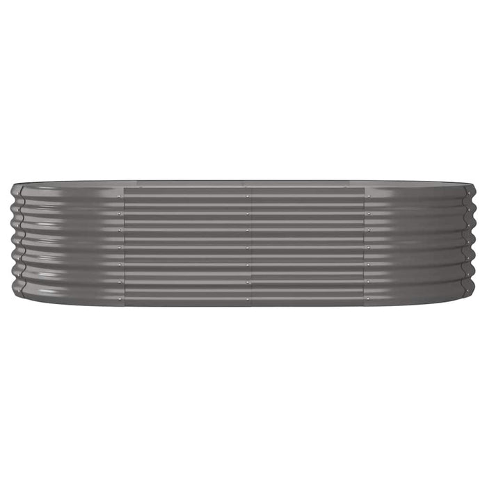 Strat înălțat grădină gri 152x80x36cm oțel galvanizat WALTI