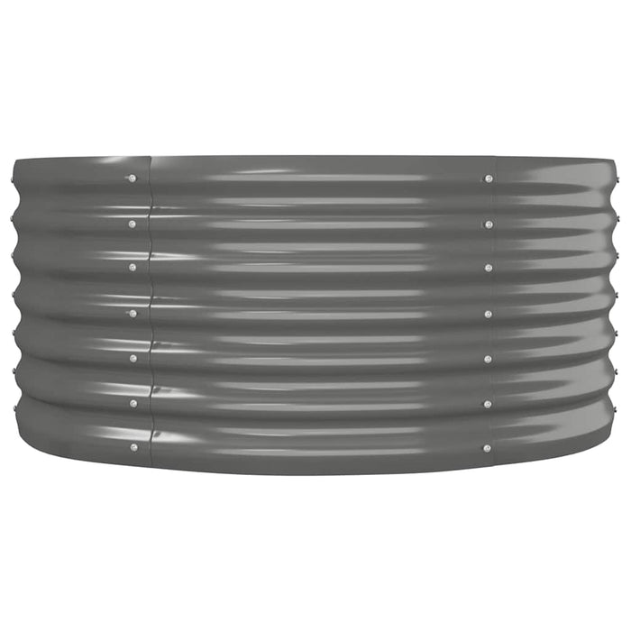 Strat înălțat grădină gri 152x80x36cm oțel galvanizat WALTI