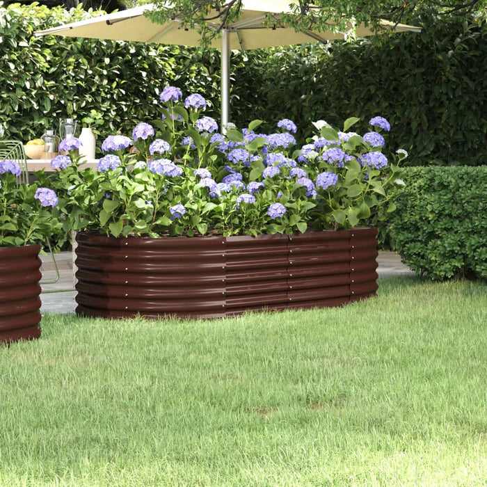 Strat înălțat grădină 152x80x36 cm oțel galvanizat WALTI