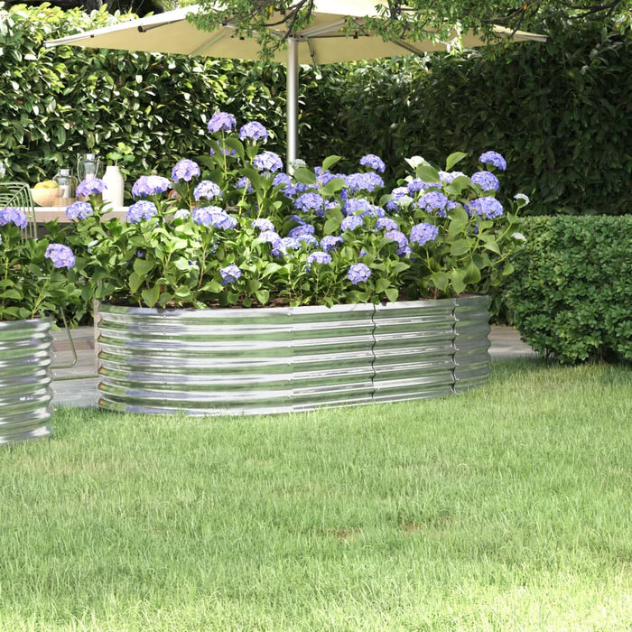 Strat înălțat grădină 152x80x36 cm oțel galvanizat WALTI