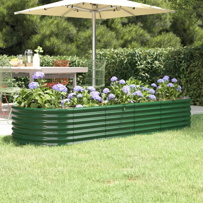Strat înălțat grădină 224x80x36 cm oțel galvanizat WALTI