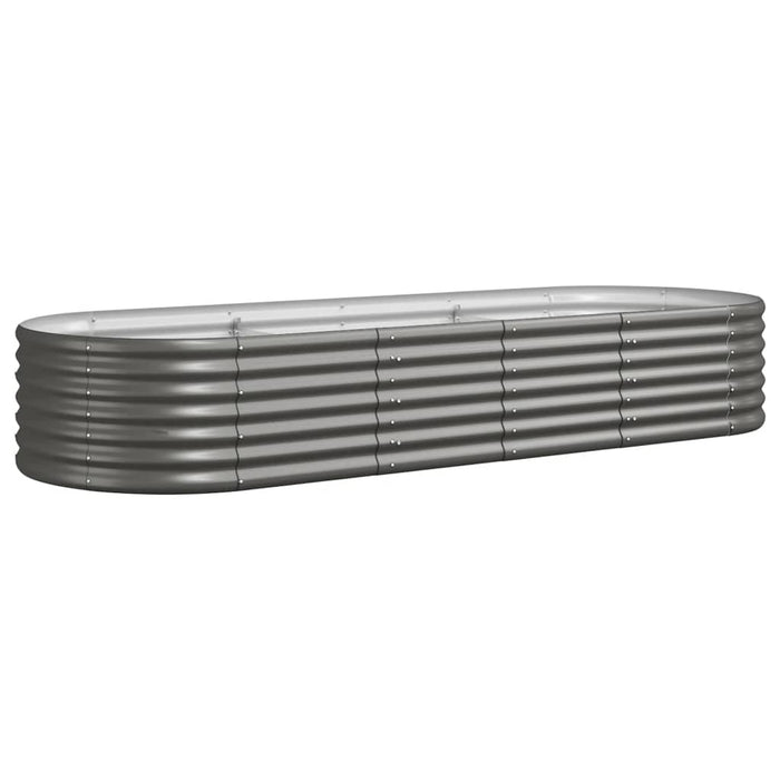 Strat înălțat grădină gri 224x80x36cm oțel galvanizat WALTI