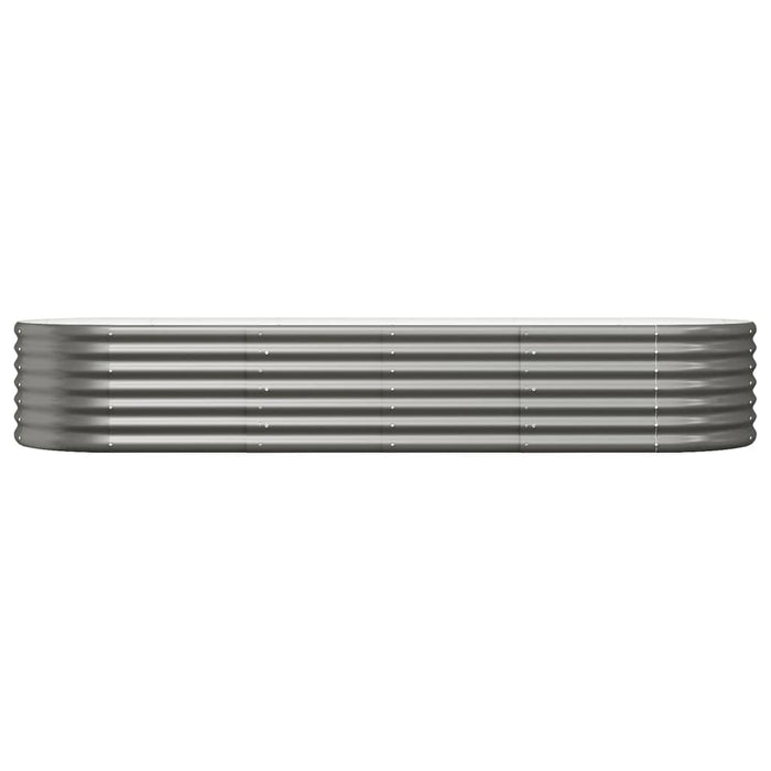 Strat înălțat grădină gri 224x80x36cm oțel galvanizat WALTI