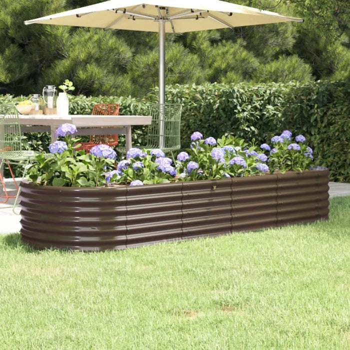 Strat înălțat grădină 224x80x36 cm oțel galvanizat WALTI