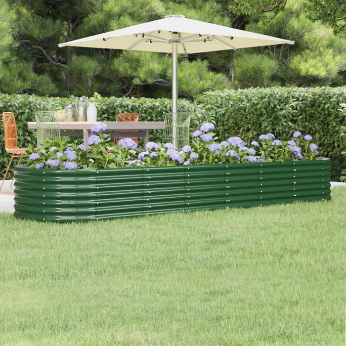 Strat înălțat grădină 296x80x36 cm oțel galvanizat WALTI