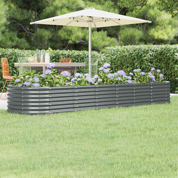 Strat înălțat grădină 296x80x36 cm oțel galvanizat WALTI