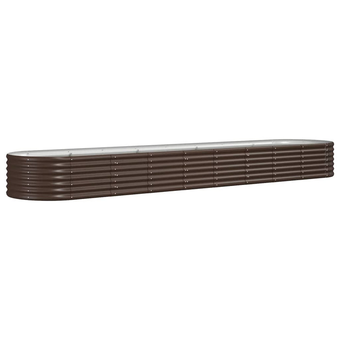 Strat înălțat grădină 368x80x36 cm oțel galvanizat WALTI