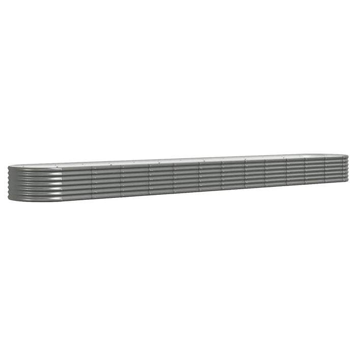 Strat înălțat grădină gri 512x80x36cm oțel galvanizat WALTI