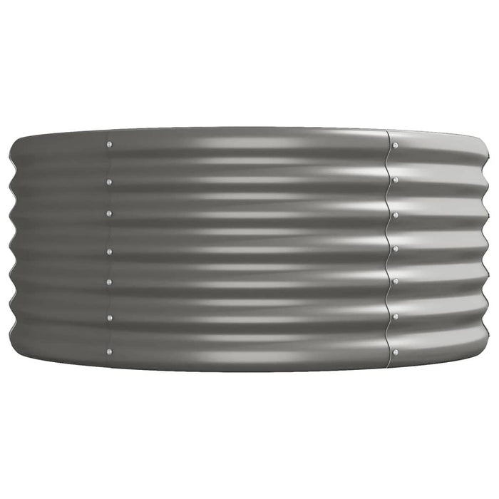 Strat înălțat grădină gri 512x80x36cm oțel galvanizat WALTI