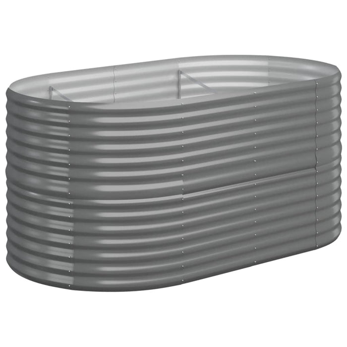 Strat înălțat grădină gri 152x80x68cm oțel galvanizat WALTI