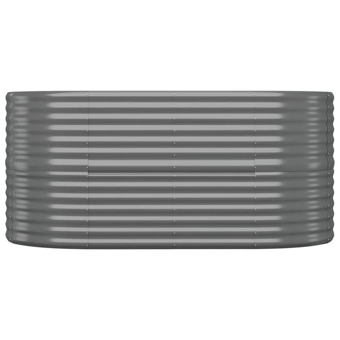 Strat înălțat grădină gri 152x80x68cm oțel galvanizat WALTI