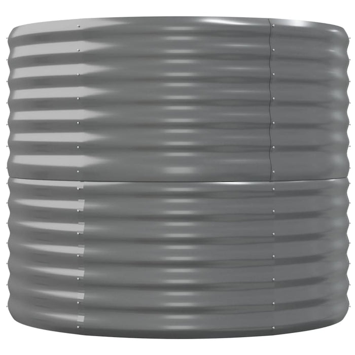 Strat înălțat grădină gri 152x80x68cm oțel galvanizat WALTI