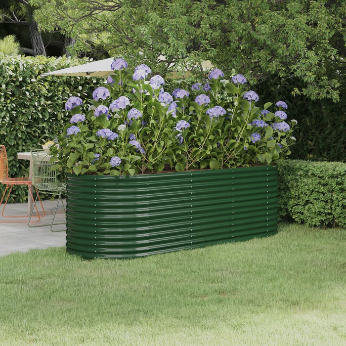 Strat înălțat grădină 224x80x68 cm oțel galvanizat WALTI