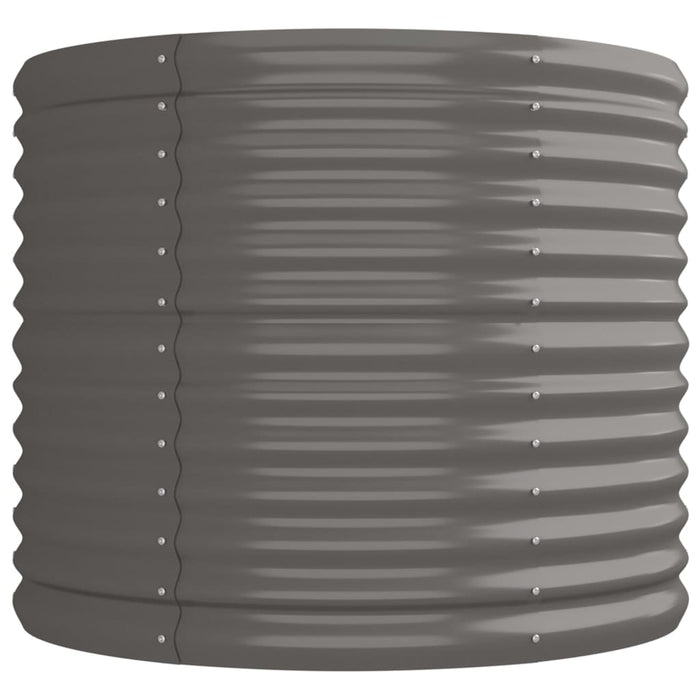Strat înălțat grădină gri 224x80x68cm oțel galvanizat WALTI