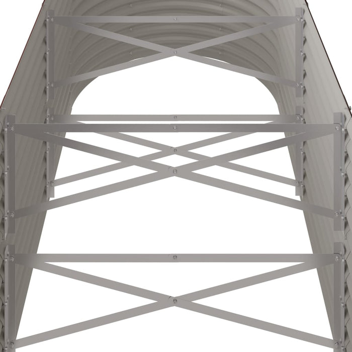 Strat înălțat grădină 224x80x68 cm oțel galvanizat WALTI