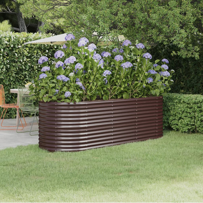Strat înălțat grădină 224x80x68 cm oțel galvanizat WALTI