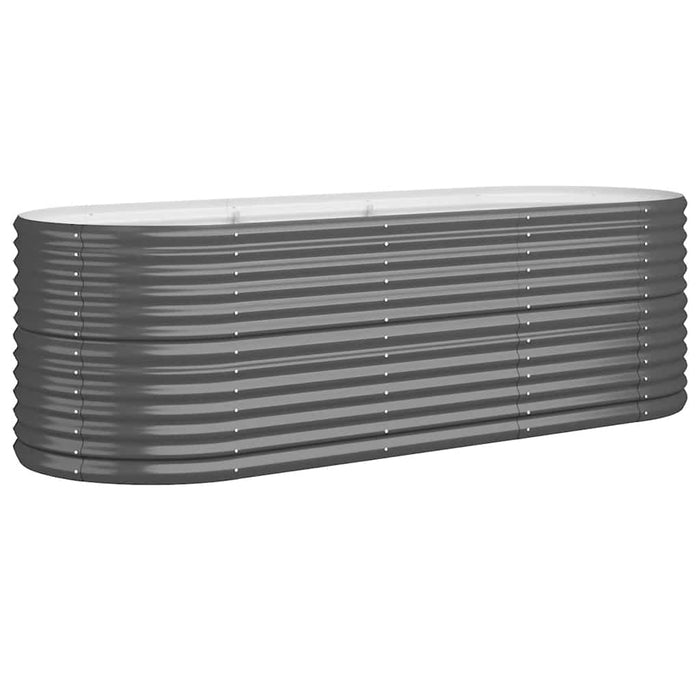 Strat înălțat grădină 224x80x68 cm oțel galvanizat WALTI