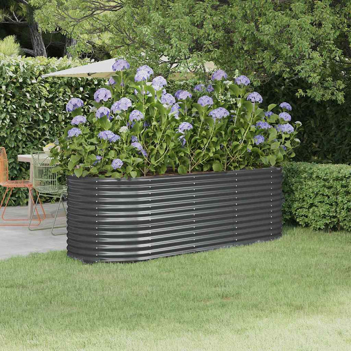 Strat înălțat grădină 224x80x68 cm oțel galvanizat WALTI