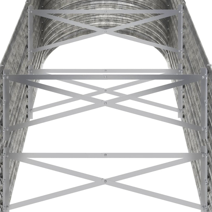 Strat înălțat grădină 224x80x68 cm oțel galvanizat WALTI