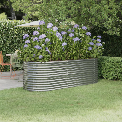 Strat înălțat grădină 224x80x68 cm oțel galvanizat - WALTI WALTI
