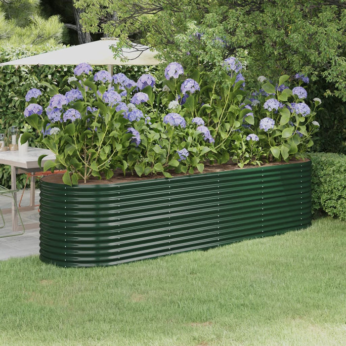 Strat înălțat grădină 296x80x68 cm oțel galvanizat WALTI