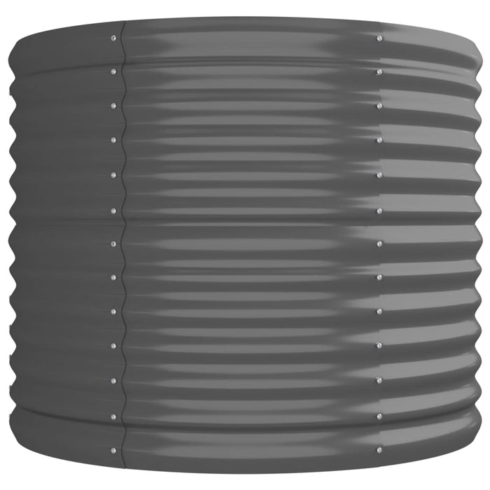 Strat înălțat grădină gri 296x80x68cm oțel galvanizat WALTI