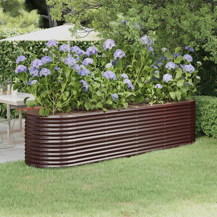 Strat înălțat grădină 296x80x68 cm oțel galvanizat WALTI