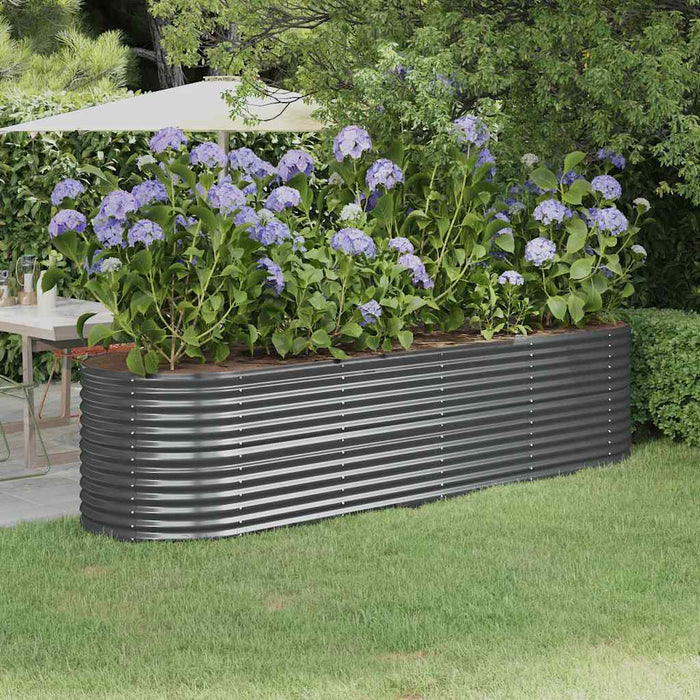 Strat înălțat grădină 296x80x68 cm oțel galvanizat WALTI