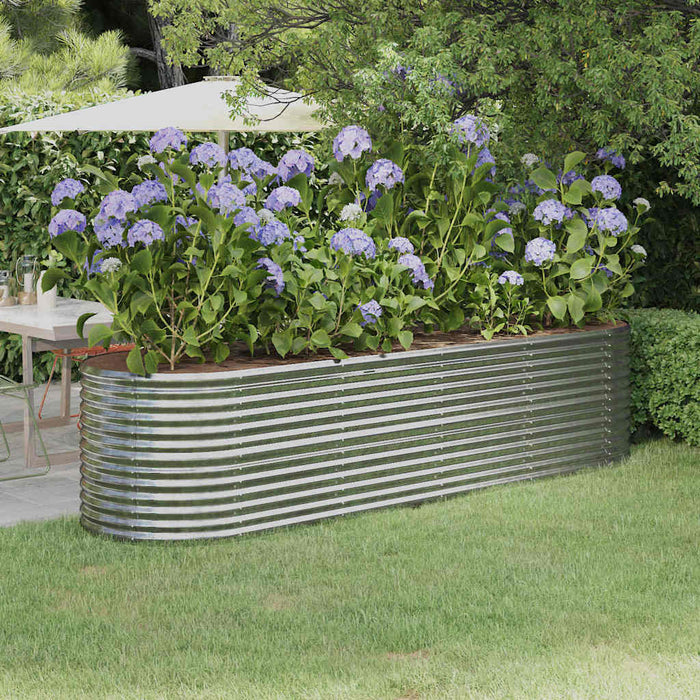 Strat înălțat grădină 296x80x68 cm oțel galvanizat - WALTI WALTI