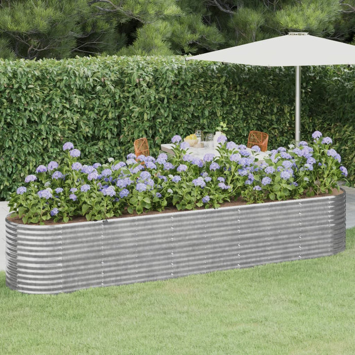 Strat înălțat grădină 368x80x68 cm oțel galvanizat WALTI
