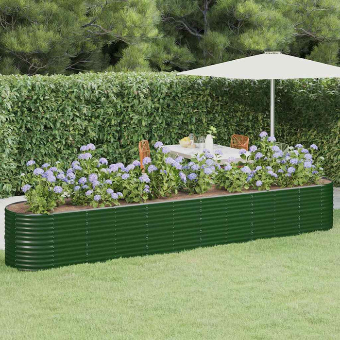 Strat înălțat grădină 440x80x68 cm oțel galvanizat - WALTI WALTI