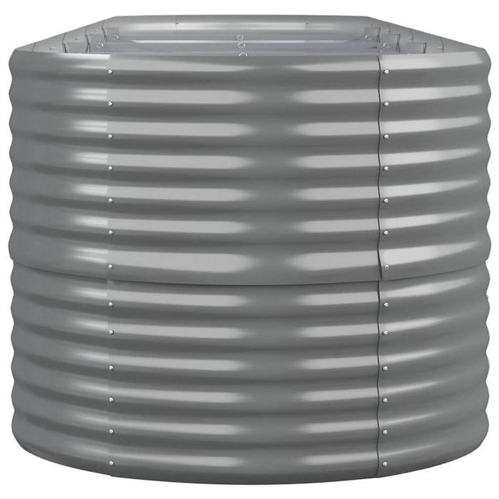 Strat înălțat grădină gri 440x80x68cm oțel galvanizat WALTI