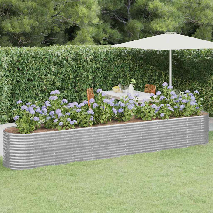 Strat înălțat grădină 440x80x68 cm oțel galvanizat WALTI