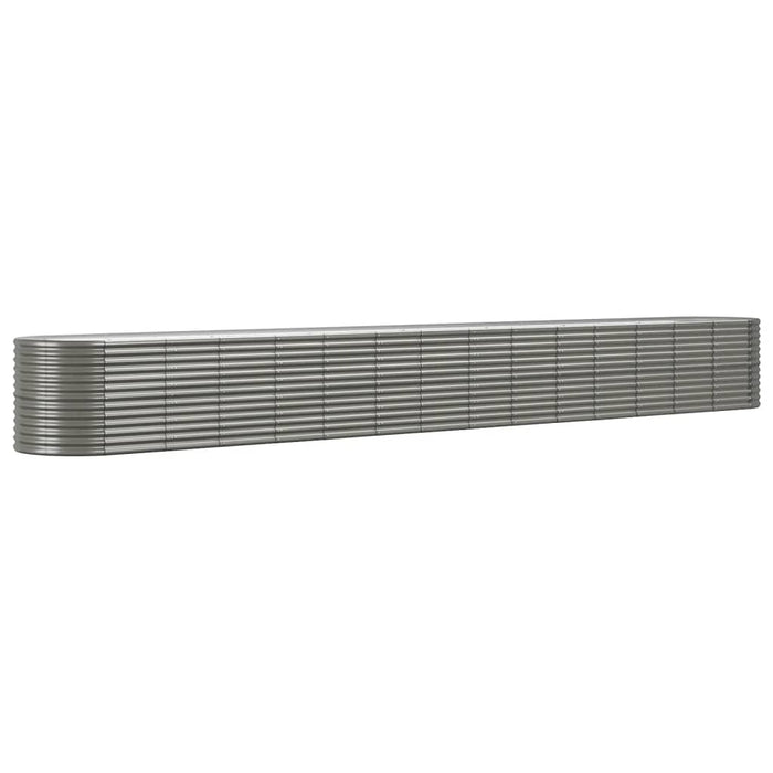 Strat înălțat grădină gri 620x80x68cm oțel vopsit electrostatic WALTI