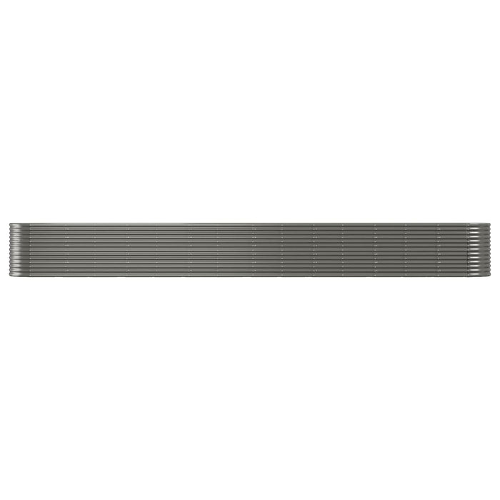 Strat înălțat grădină gri 620x80x68cm oțel vopsit electrostatic WALTI