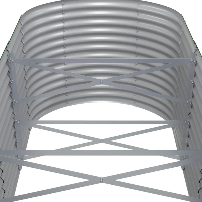 Strat înălțat grădină gri 620x80x68cm oțel vopsit electrostatic WALTI