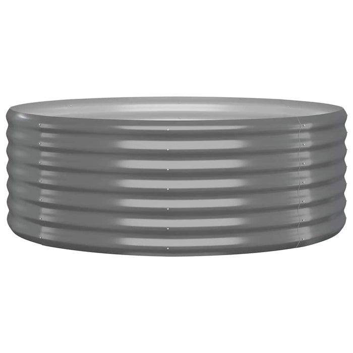 Jardinieră grădină gri 100x100x36 cm oțel galvanizat WALTI