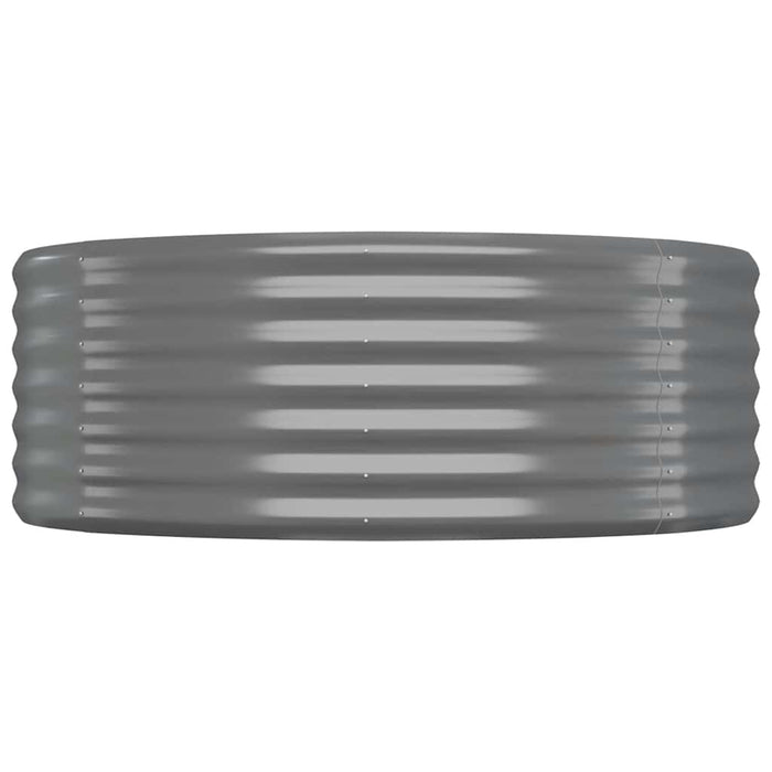 Jardinieră grădină gri 100x100x36 cm oțel galvanizat WALTI