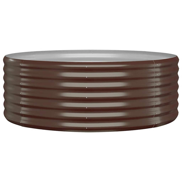 Jardinieră grădină maro 100x100x36 cm oțel galvanizat - WALTI WALTI