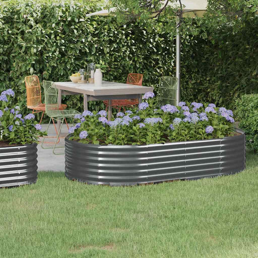 Strat înălțat grădină 175x100x36 cm oțel galvanizat - WALTI WALTI